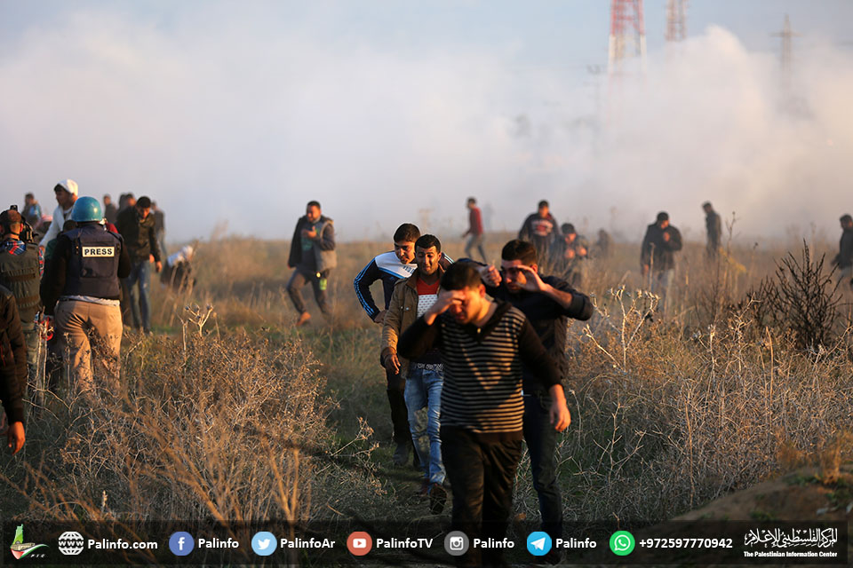 غزہ میں ’یوم الغضب‘ کے موقع پر فلسطینیوں اوراسرائیلی فوج میں تصادم