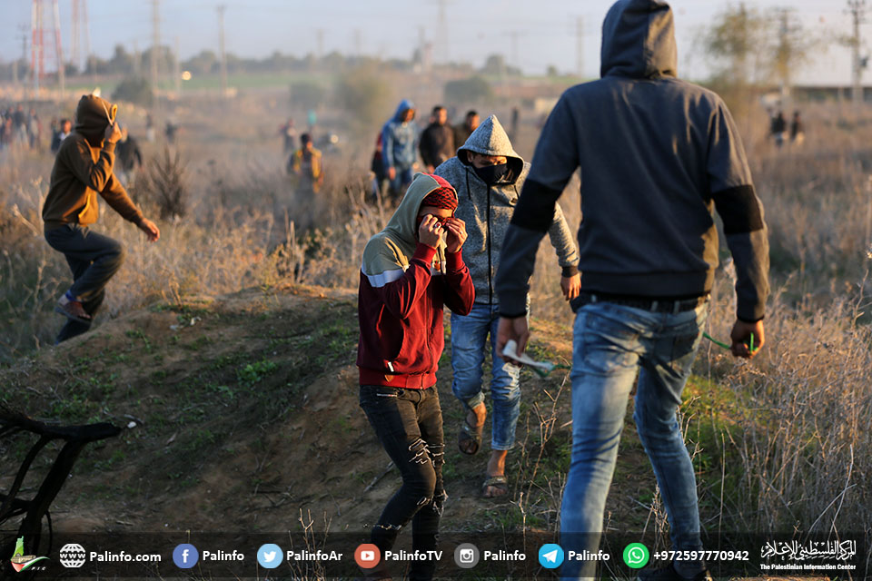 غزہ میں ’یوم الغضب‘ کے موقع پر فلسطینیوں اوراسرائیلی فوج میں تصادم