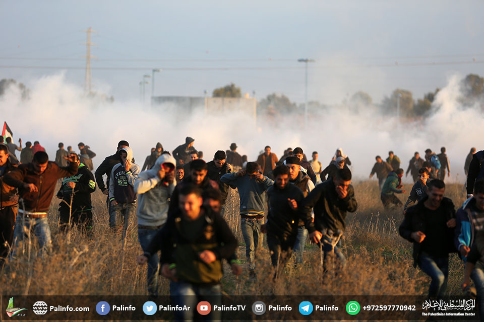 غزہ میں ’یوم الغضب‘ کے موقع پر فلسطینیوں اوراسرائیلی فوج میں تصادم