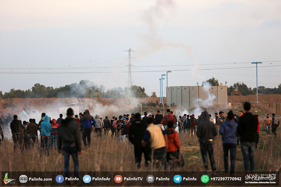 غزہ میں ’یوم الغضب‘ کے موقع پر فلسطینیوں اوراسرائیلی فوج میں تصادم