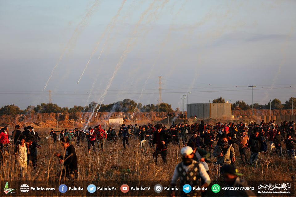 غزہ میں ’یوم الغضب‘ کے موقع پر فلسطینیوں اوراسرائیلی فوج میں تصادم