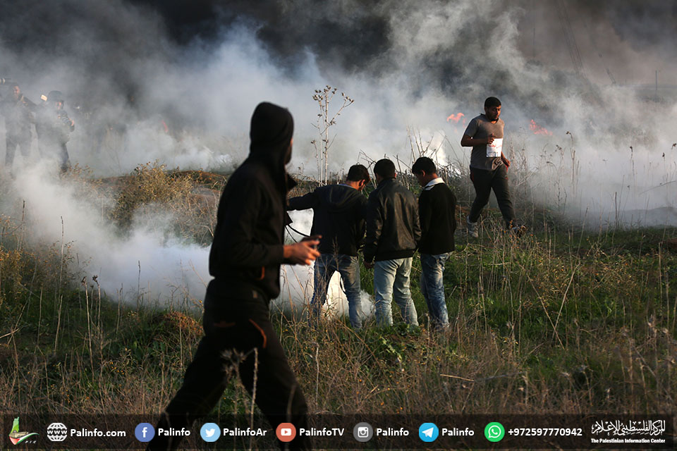 غزہ میں فلسطینی مظاہرین اور اسرائیلی فوج میں تصادم