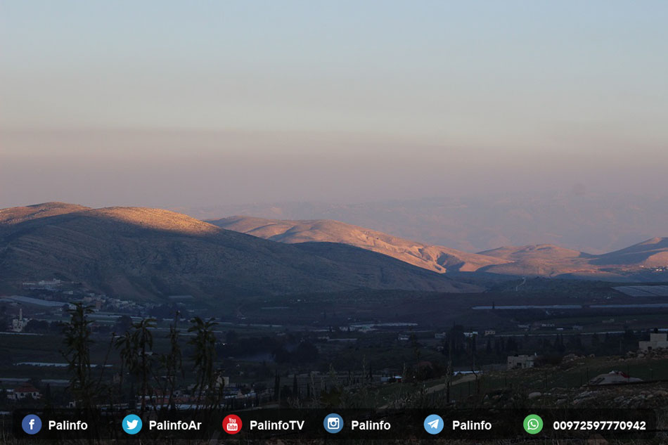 وادی اردن میں موسم بہار کے حسین مناظر