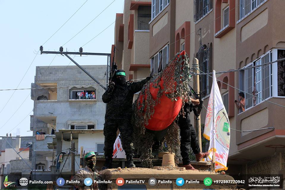 دفاع قبلہ اول کے لیے غزہ میں القسام کی اسلحہ کی نمائش