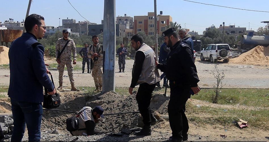 فلسطینی وزیراعظم کےقافلے پر حملے کے مناظر