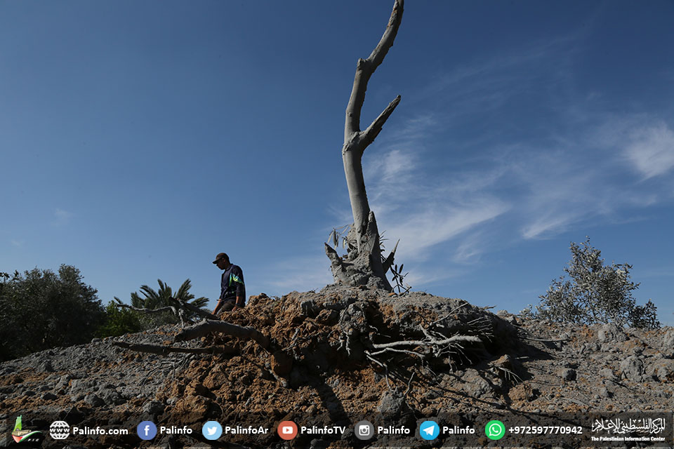 غزہ پرتازہ اسرائیلی بمباری کی تباہی کے مناظر