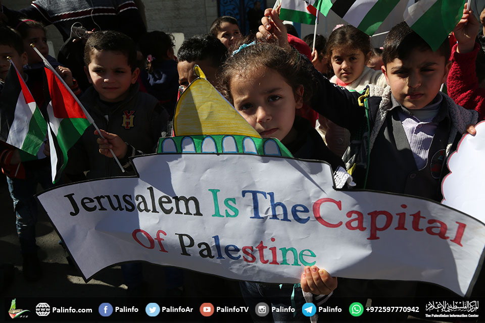 گیلری: مقبوضہ بیت المقدس کی حمایت میں بچوں کا احتجاج