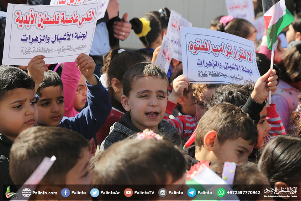 گیلری: مقبوضہ بیت المقدس کی حمایت میں بچوں کا احتجاج