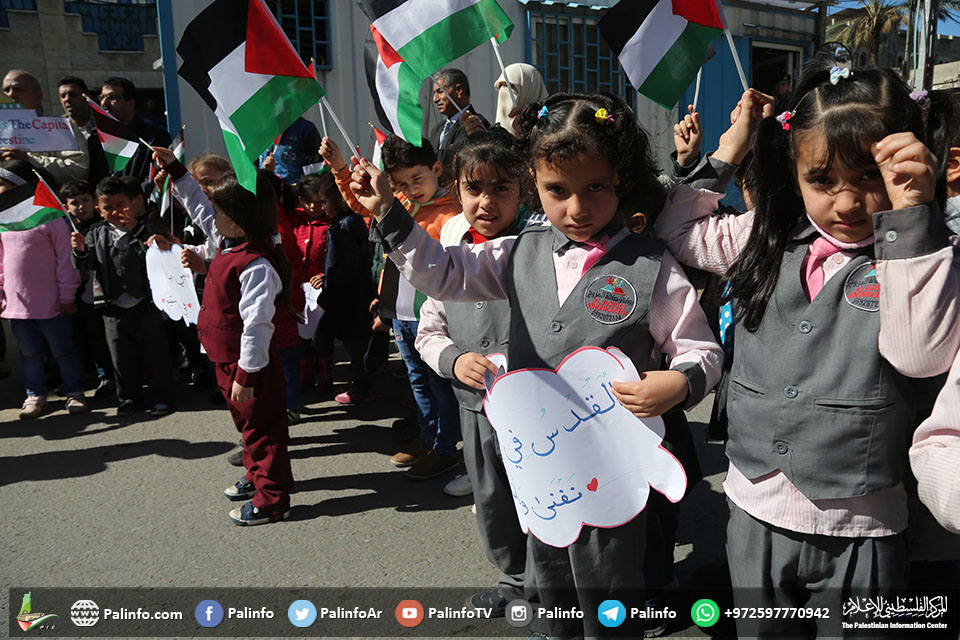 گیلری: مقبوضہ بیت المقدس کی حمایت میں بچوں کا احتجاج