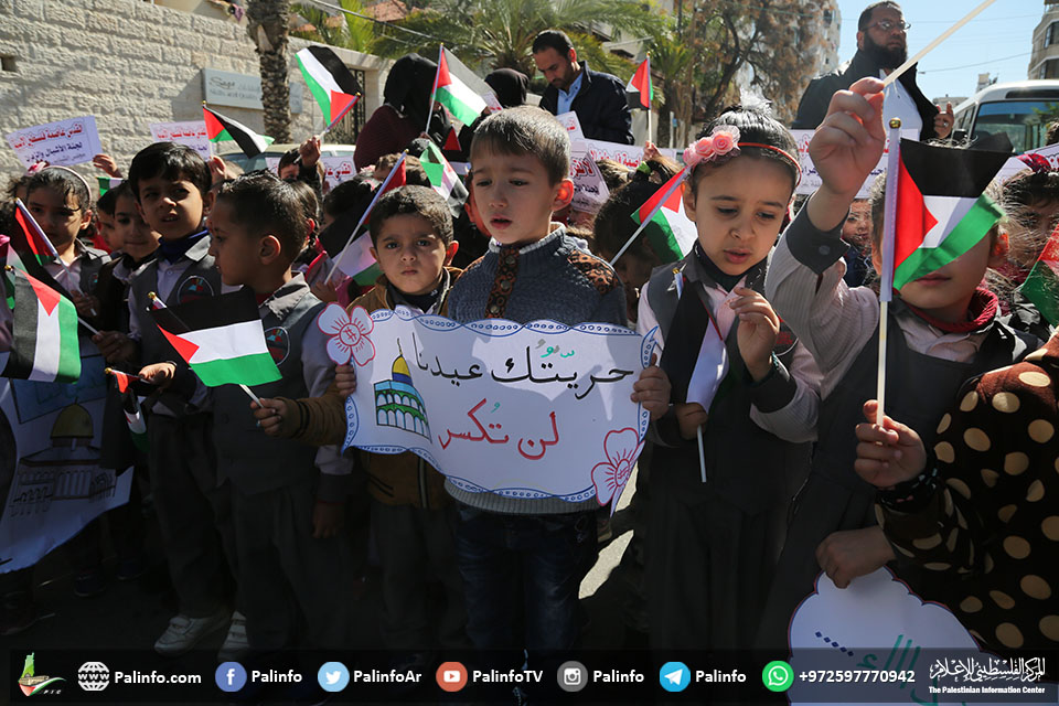 گیلری: مقبوضہ بیت المقدس کی حمایت میں بچوں کا احتجاج