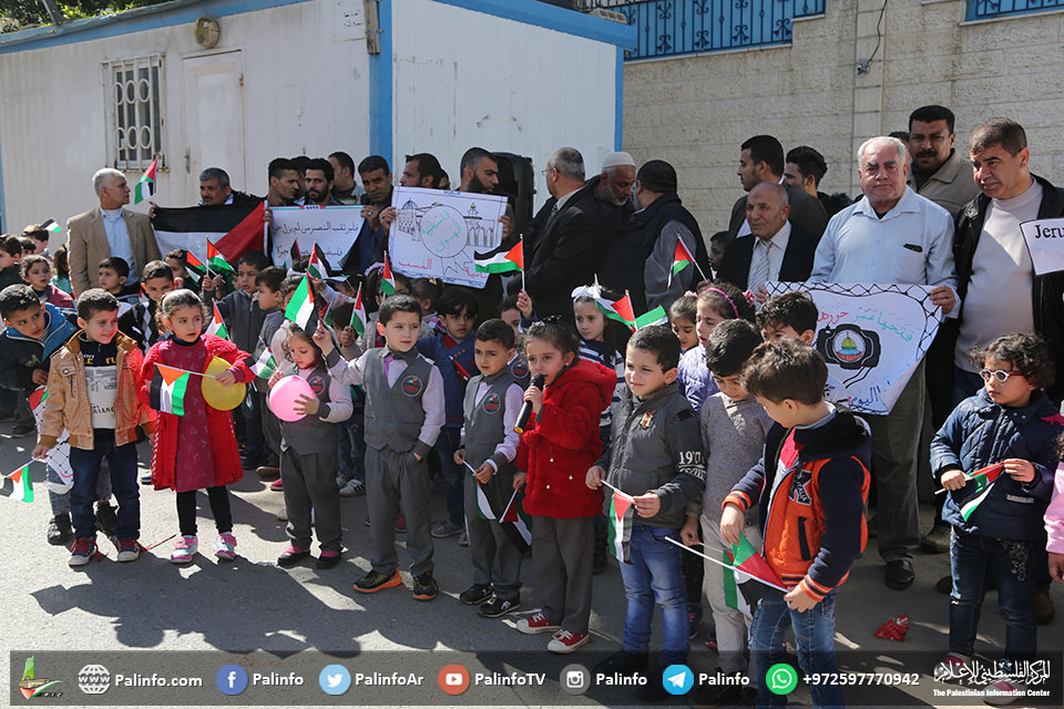 گیلری: مقبوضہ بیت المقدس کی حمایت میں بچوں کا احتجاج