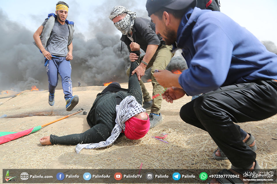 غزہ کی مشرقی سرحد پر فلسطینیوں کی حق واپسی ریلیاں