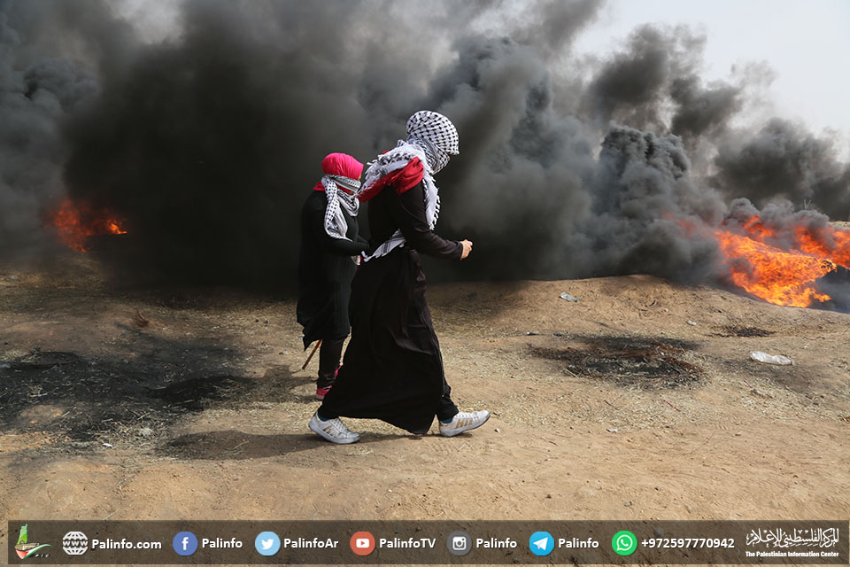 غزہ کی مشرقی سرحد پر فلسطینیوں کی حق واپسی ریلیاں