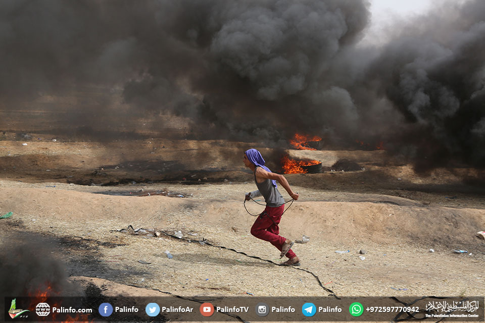 غزہ کی مشرقی سرحد پر فلسطینیوں کی حق واپسی ریلیاں