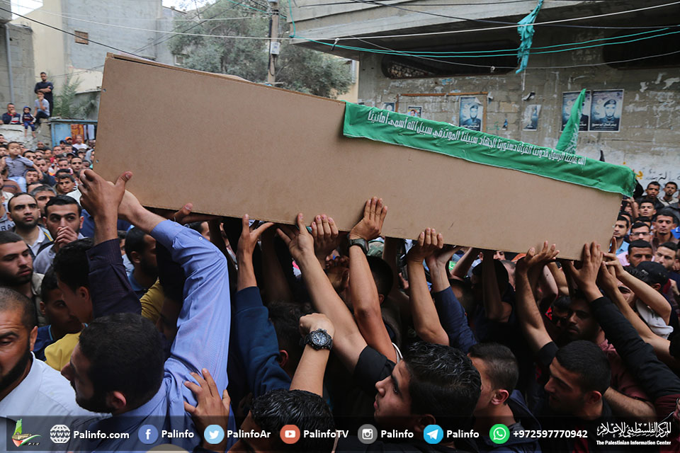 القسام بریگیڈز کے شہداء کے جنازے کی تصاویر