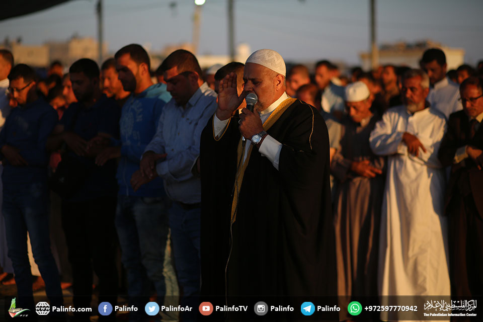 مشرقی خان یونس میں نماز عید کا اہتمام