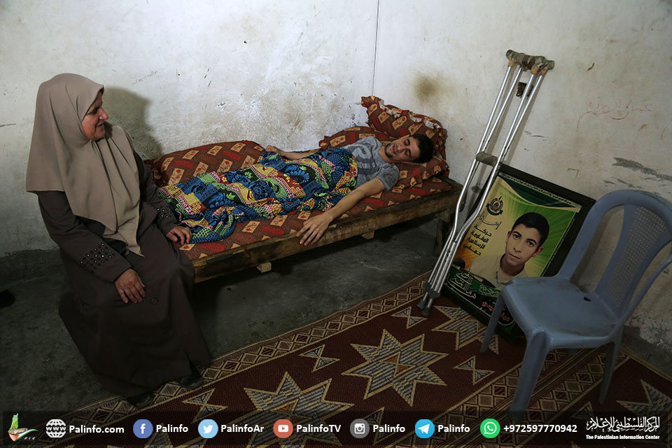 اسرائیلی گولہ باری سے غزہ میں شہید کی ماں  زخمی