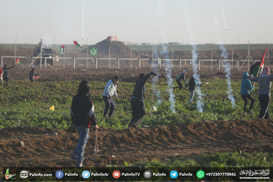 جمعہ کے روز 42 ویں ہفتے میں فلسطینیوں کے احتجاجی مظاہرے